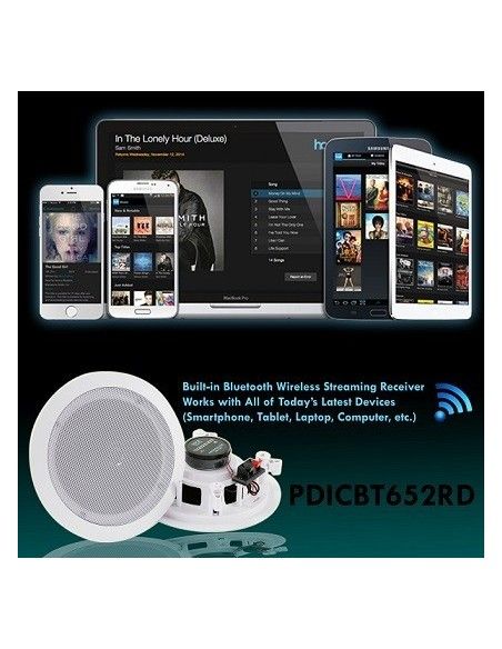 Parlantes de Cielo Activos Pyle 165mm Bluetooth