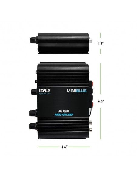 Amplificador Mini Pyle con Bluetooth