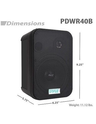 Parlantes Exterior Interior Pyle 400 watts Negros