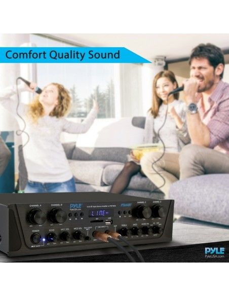 Amplificador Receiver Pyle 4 canales