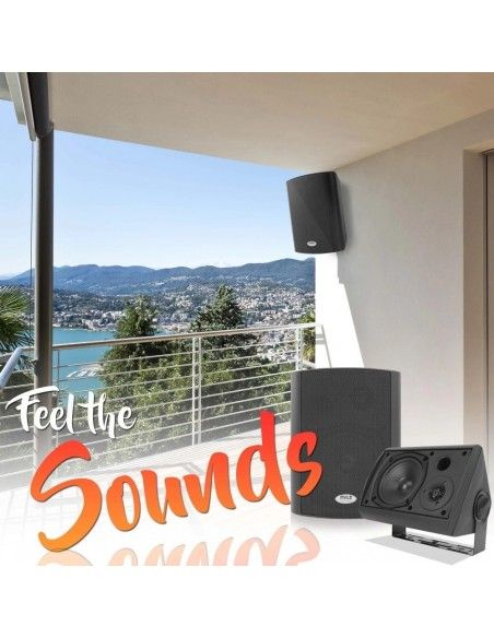 Parlantes Activo Interior Pyle Bluetooth Negros 250 watts
