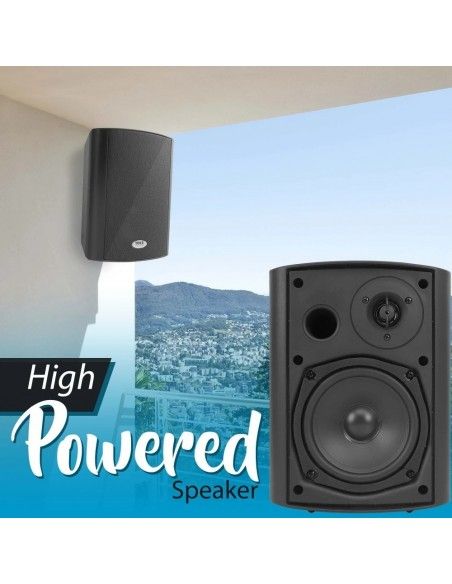 Parlantes Activo Interior Pyle Bluetooth Negros 250 watts