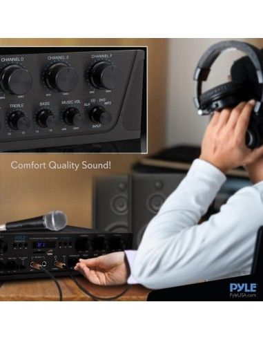 Amplificador Receiver Pyle 6 canales