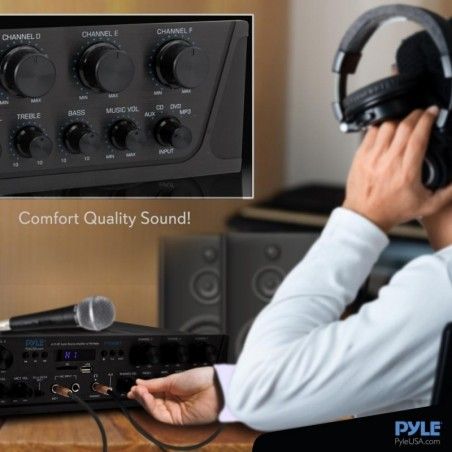 Amplificador Receiver Pyle 6 canales