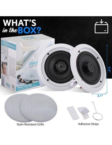 Parlantes de Cielo Pyle 200 watts Blancos