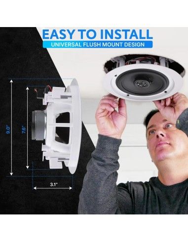 Parlantes de Cielo Pyle 200 watts Blancos
