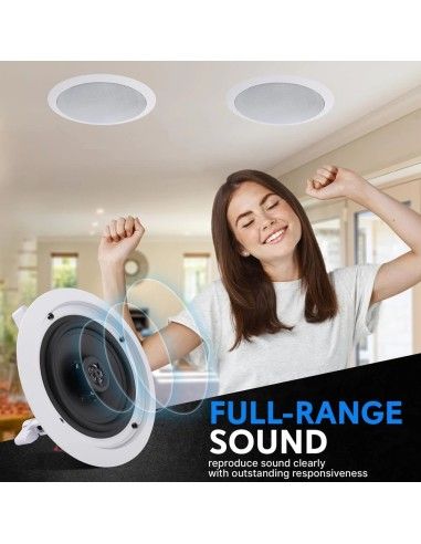 Parlantes de Cielo Pyle 200 watts Blancos