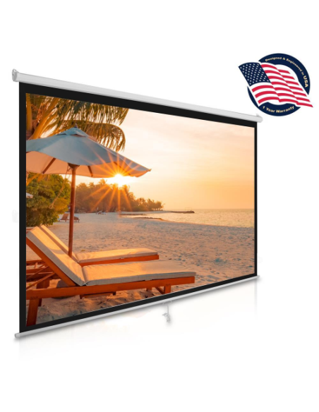 Telón pantalla roller para Proyector 100 pulgadas