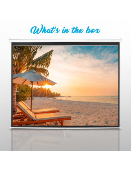 Telón pantalla roller para Proyector 100 pulgadas
