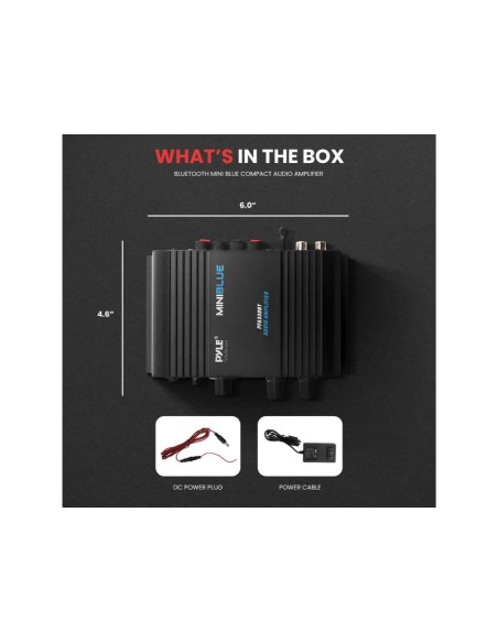Amplificador Mini Pyle con Bluetooth
