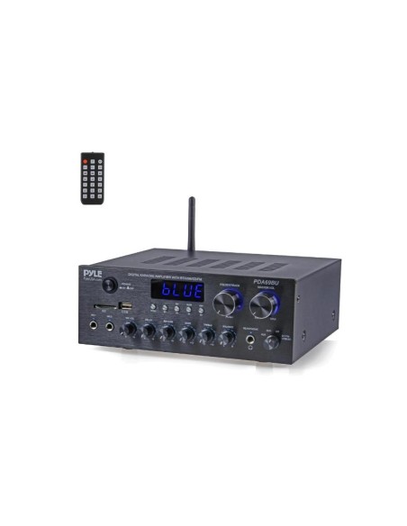 Amplificador Receiver Pyle Bluetooth Compacto