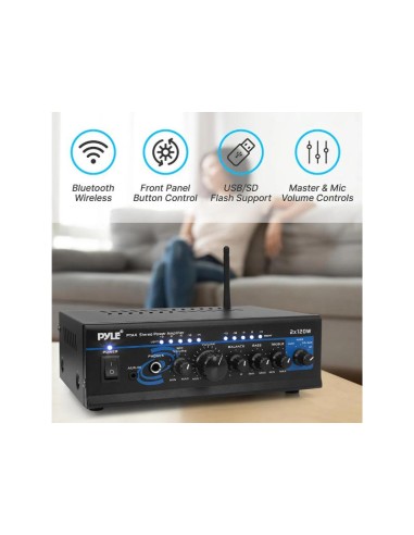 Amplificador Pyle 120 watts x 2