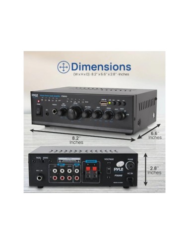 Amplificador Compacto Pyle 120 watts x 2
