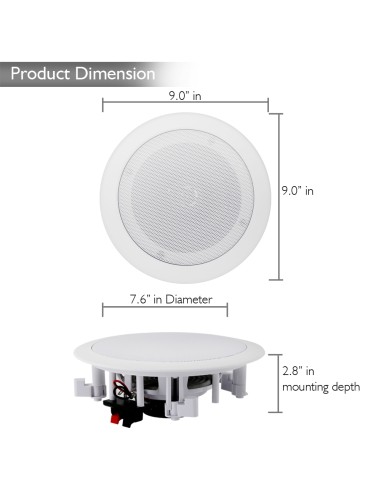 Parlantes de Cielo Amplificados GTI 165mm...