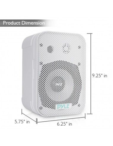 Parlantes Exterior Interior GTI 400 watts Blancos