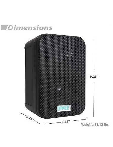 Parlantes Exterior Interior GTI 400 watts Negros