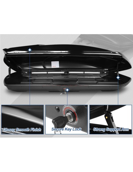 Porta Equipaje de Techo para Autos XXL 520 litros