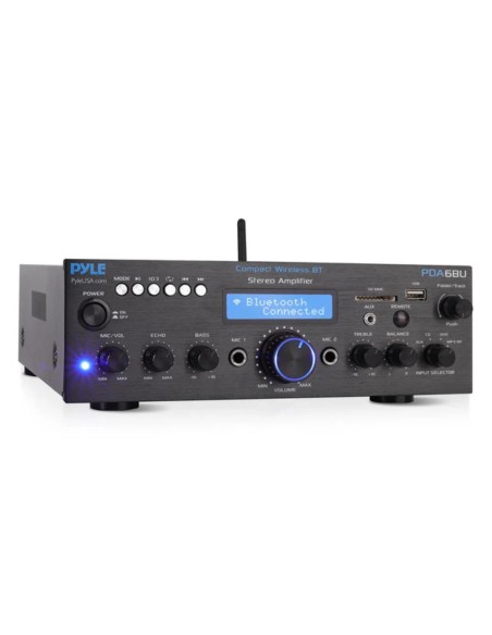 Amplificador Receiver Pyle Bluetooth Estereo