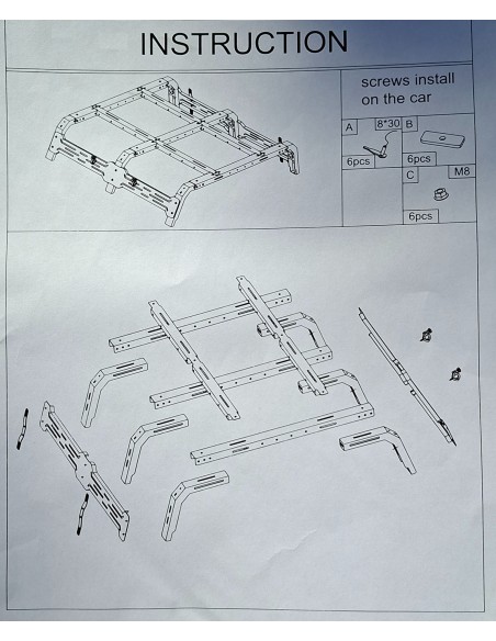Rack universal para Pick up de camionetas