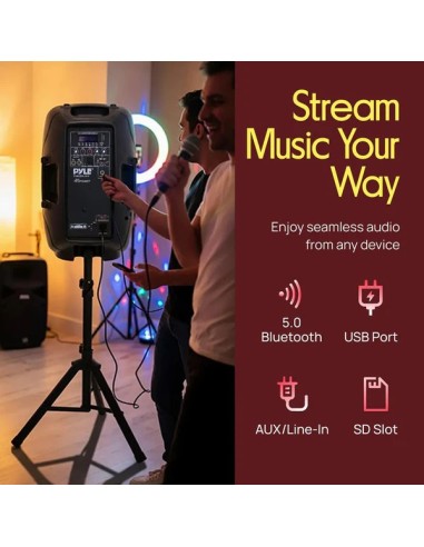 Parlantes Pyle Bluetooth con Microfono