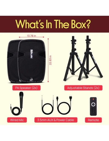 Parlantes Pyle Bluetooth con Microfono